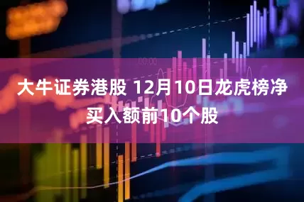 大牛证券港股 12月10日龙虎榜净买入额前10个股